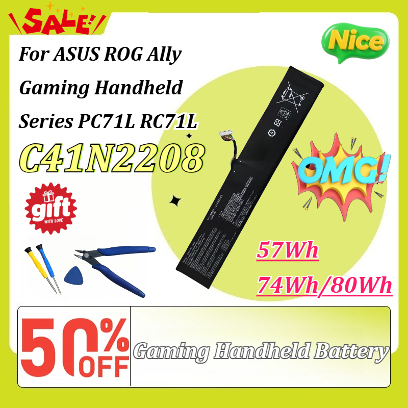 Gaming Console Asus Rog - Yeni C41N2208 57Wh/74Wh/80Wh Oyun El Tipi