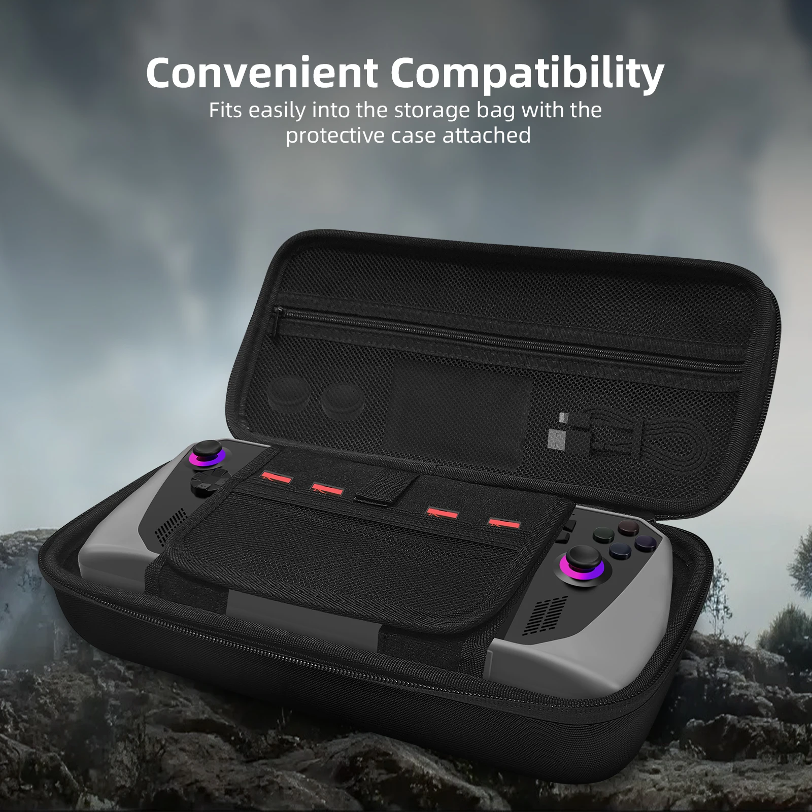 Gaming Console Asus Rog - Taşınabilir EVA Taşıma Çantası Darbeye Dayanıklı