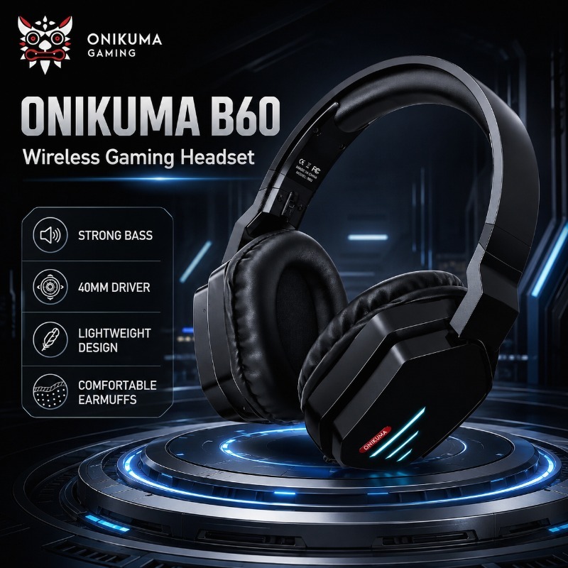 Gaming Console In Amazon - ONIKUMA B60 Kablosuz Oyun Stereo Ses