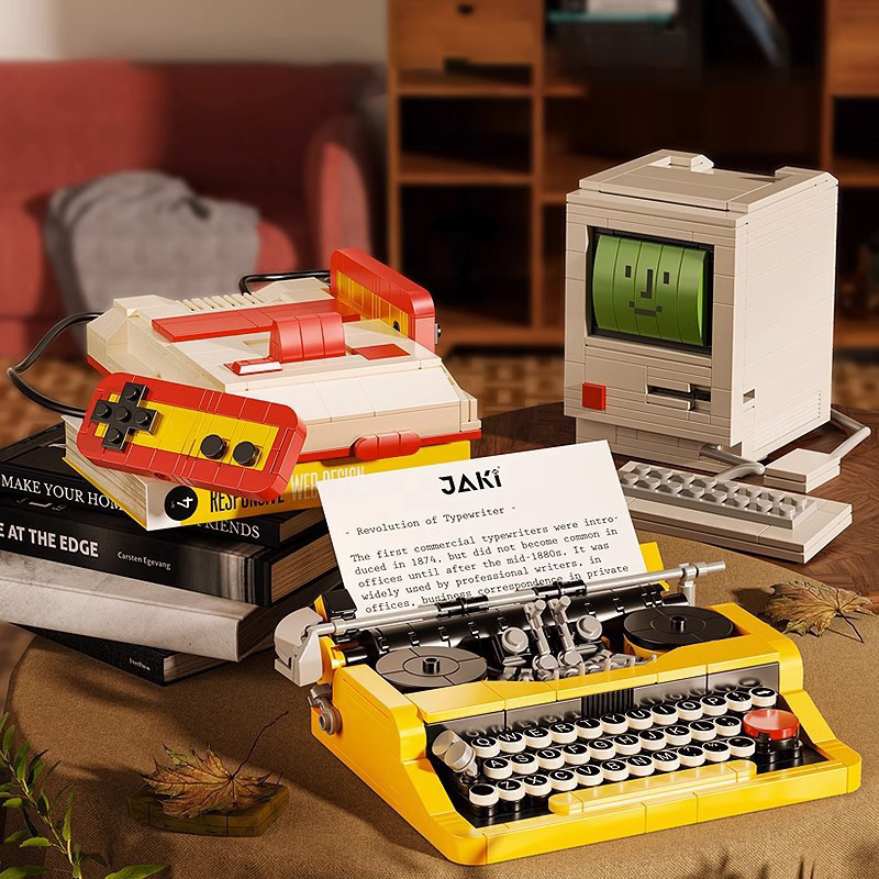 Gaming Console Lego - Yaratıcı Retro Elektronik Daktilo Oyun Konsolu